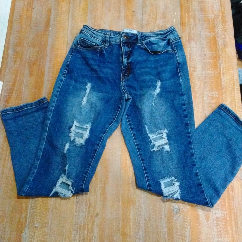 Junior Wax Collection Distressed Jeans